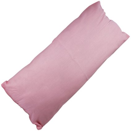 Růžový povlak na relaxační polštář Náhradní manžel, 55 x 180 cm, II. jakost
