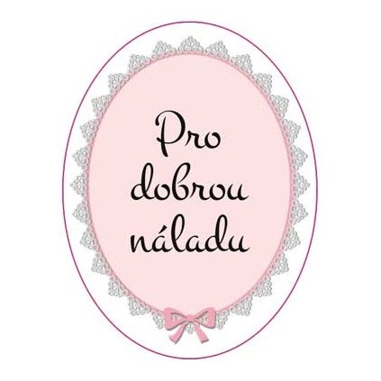 HOME ELEMENTS Samolepka 3,9*5,2 cm, Pro dobrou náladu  Home Elements