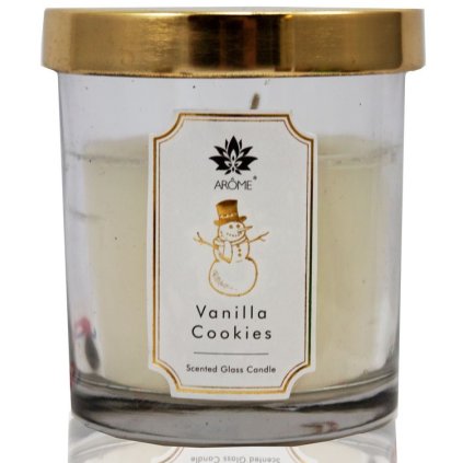 ARÔME Vonná svíčka s víčkem 125 g, Vanilkové sušenky