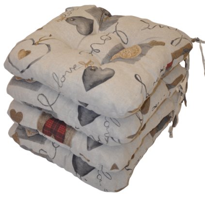 Sedák UNI srdce LOVE - set 4 kusy  Axin Trading s.r.o.