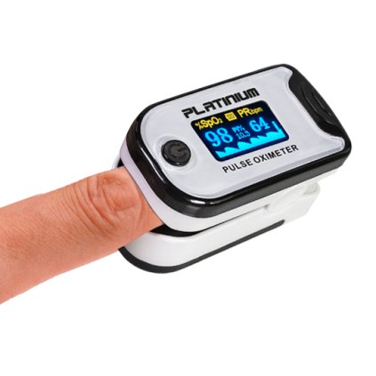 Pulzní oxymetr 3v1 Q2  Platinium
