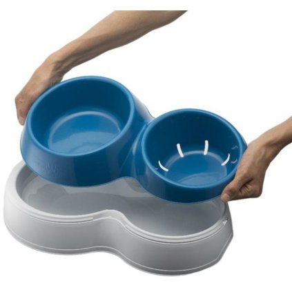 Miska pro psy CIOTOLOTTO, velká, modrobílá  BAMA