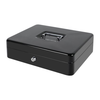 Kovová pokladna, černá  Home Elements