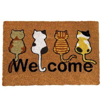 Rohožka Welcome s kočkami  Home Elements