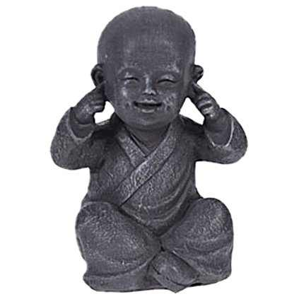 Soška Buddha Neslyším zlo, 15 cm
