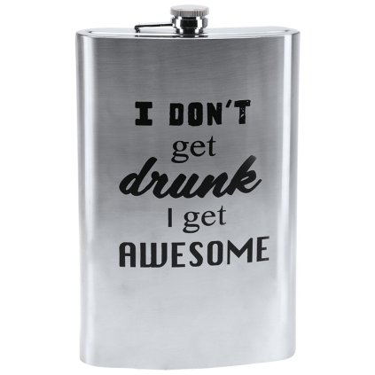 HOME ELEMENTS Maxi placatka 1,8 l, I don't get drunk I get awesome  Home Elements