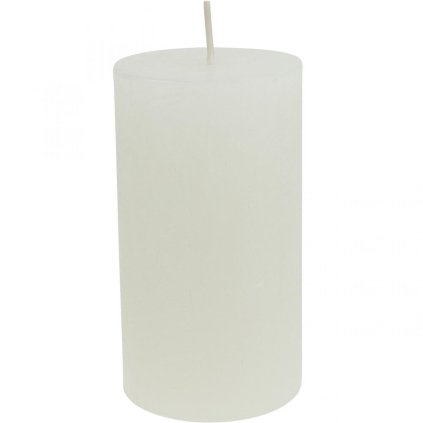ARÔME Rustikální sloupová svíčka 45 x 125 mm, bílá