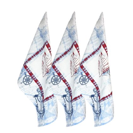 HOME ELEMENTS Sada 3 utěrek 50*70 cm, Plachetnice  Home Elements