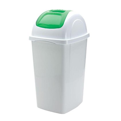 BAMA Koš odpadkový EUROPA bílá/zelená, 33 l