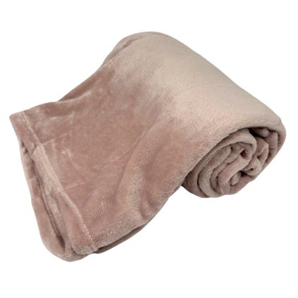 Mikroflanelová deka, světlá růžová  Home Elements