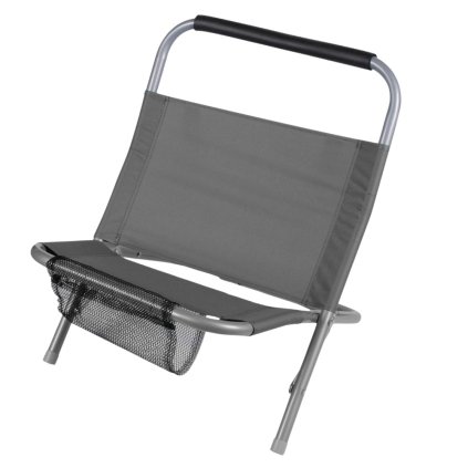 Křesílko plážové skládací DELANO, antracit  SUNNYDAYS