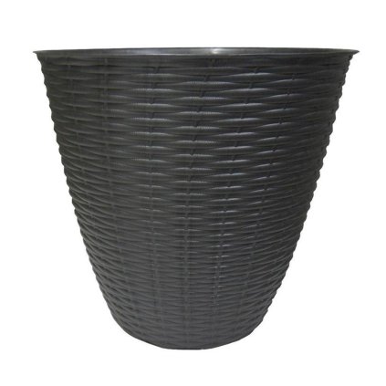 BAMA Obal na květináč PAGLIA 2ks, 24cm, antracit  BAMA