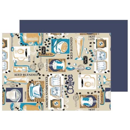 HOME ELEMENTS Prostírání 33*45 cm 6ks, Coffee  Home Elements