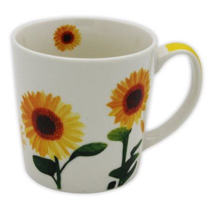 HOME ELEMENTS Hrnek 500 ml 4ks, Slunečnice  Home Elements