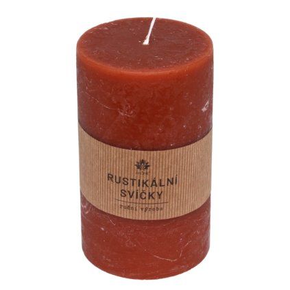 Rustikální svíčka, hnědá  ARÔME