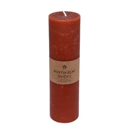 Rustikální svíčka, hnědá  ARÔME