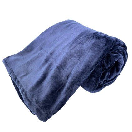 Mikroflanelová deka, tmavě modrá  Home Elements