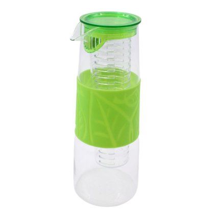 Skleněná karafa zelená  Elegance