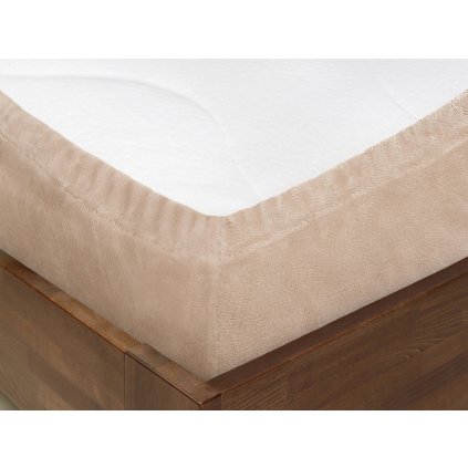 Prostěradlo mikroplyšové, světle hnědé  Dreamy Linens