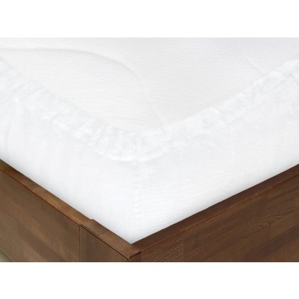Prostěradlo mikroplyšové, bílé  Dreamy Linens