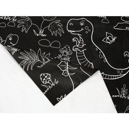 Ubrusovina PVC černá Jurrastic  Dreamy Linens