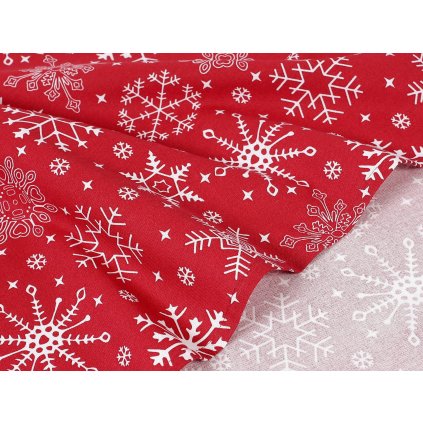 Kuchyňská utěrka, červená Vločky  Dreamy Linens