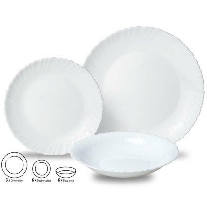 Porcelánová sada talířů, Opal  Kinghoff