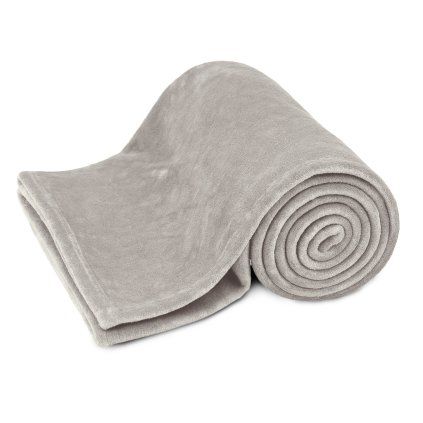 Mikroflanelová deka, šedá  ARÔME HOME