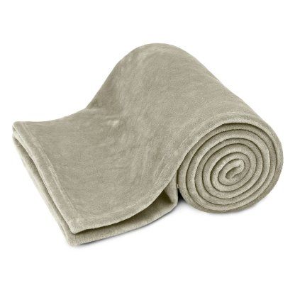 Mikroflanelová deka, béžová  ARÔME HOME