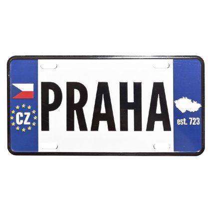 Plechová cedule Praha  GiftyCity