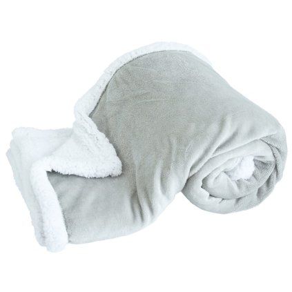 Mikroflanelová deka, světle šedá  ARÔME HOME