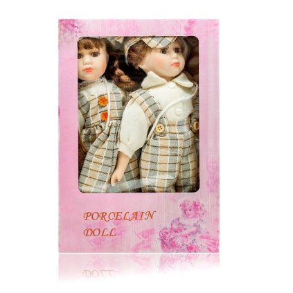 Porcelánová panenka 30 cm, 2 ks