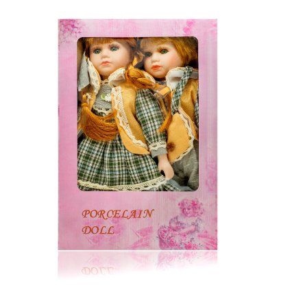 Porcelánová panenka 30 cm, 2 ks