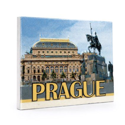 Prague 7 x 6 cm mat  GiftyCity