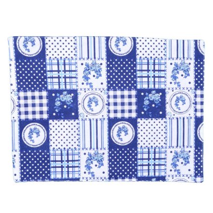 Prostírání 33*45 cm, Elegant patchwork modrý