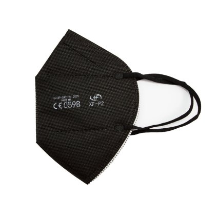 Respirátor FFP2 NR iprotect, balení 10 ks, černý, II. jakost