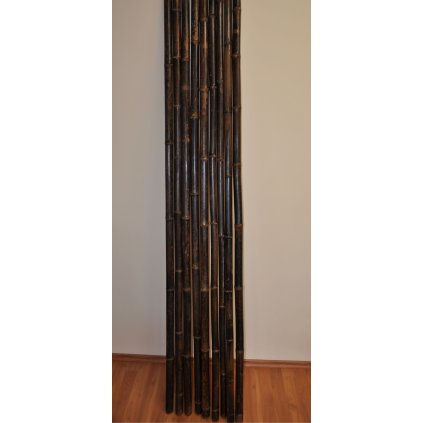 Bambusová tyč 3-4 cm, délka 4 metry, bambus black