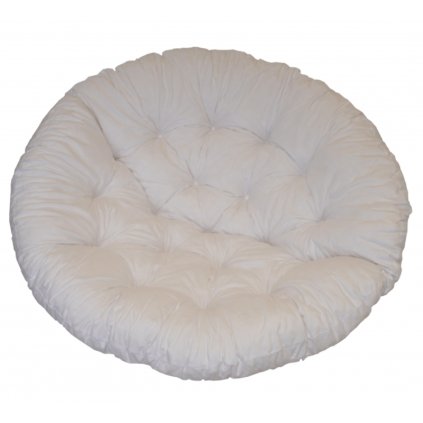 Polstr na křeslo papasan 115 cm bílý  Axin Trading s.r.o.
