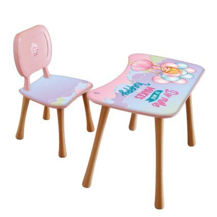 Dětský psací stůl a židle, Holčička s balónky  HOME ELEMENTS & POPCORN