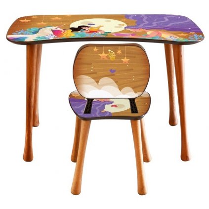 Dětský psací stůl a židle, Pohádka