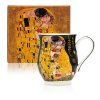 Hrnek 350 ml, Klimt Polibek černý  Home Elements