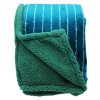 HOME ELEMENTS Flanelová deka s beránkem 150 x 200 cm, tyrkysová  Home Elements
