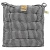 Podsedák prošívaný černá kostička  Home Elements