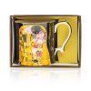 Hrnek 360 ml, Klimt Polibek tmavý  Home Elements