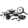 Sada nádobí Royalty ES 2014 MB CLICK 14 ks, barva černá  Royalty