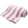 Mikroflanelová deka, růžová, pruhy  Home Elements