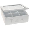Box na čaje s devíti přihrádkami, bílý  Koop