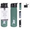 HOME ELEMENTS Sportovní láhev 0,5 l, barva zelená  Home Elements