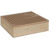 Box na čaje, 24 x 24 x 7 cm, světle hnědé víko  Home Elements
