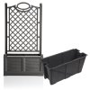 Truhlík s okrasnou mříží SEPARE včetně nádoby, antracit  BAMA